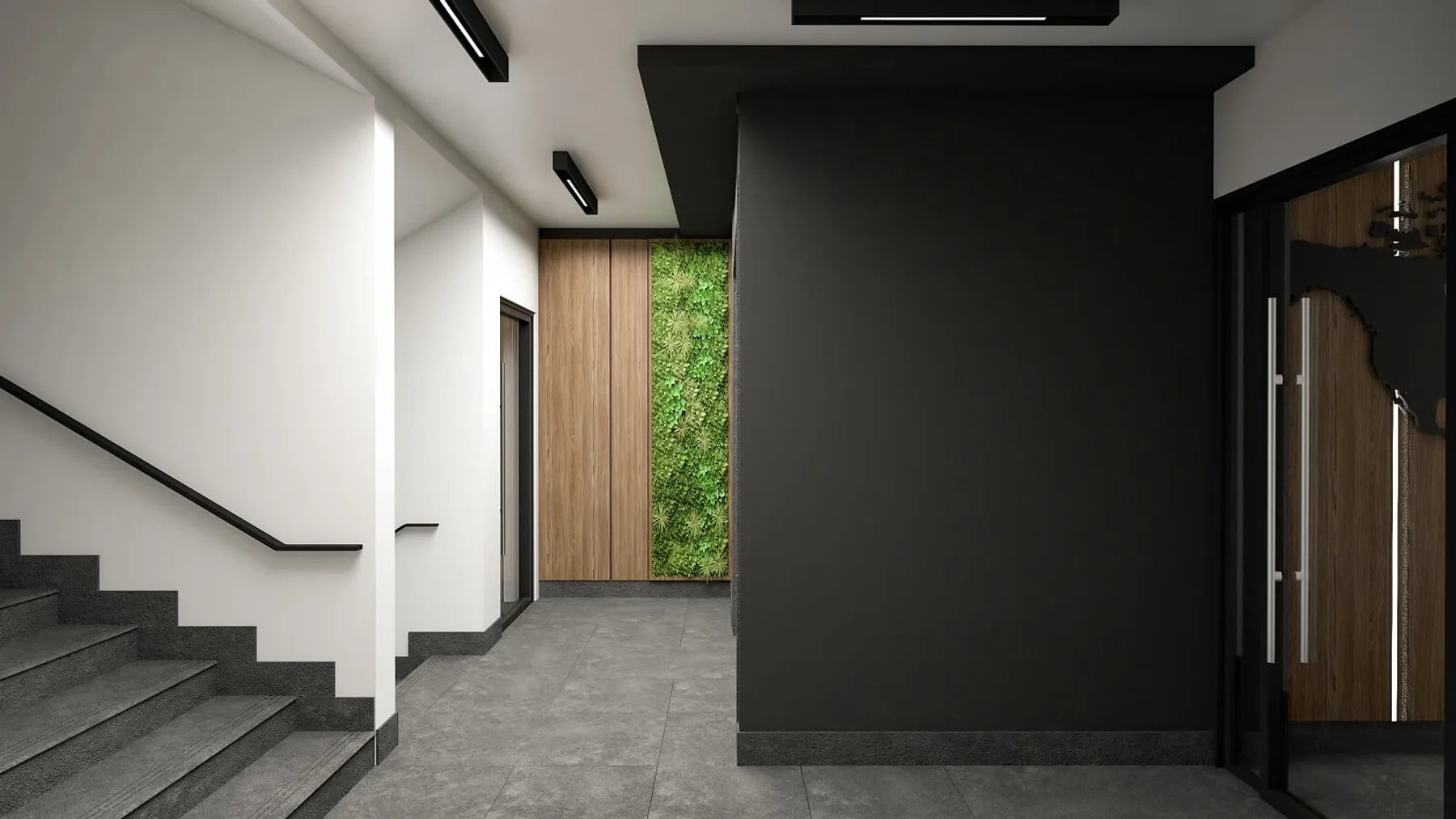 Подземен паркинг и достъп в сградата